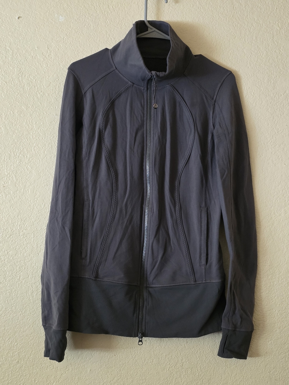 Lululemon Dark Gray Zip-Up Athletic Jacket